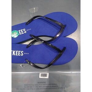 TKEES Beach flip-flops,Midnight Splash 8M US